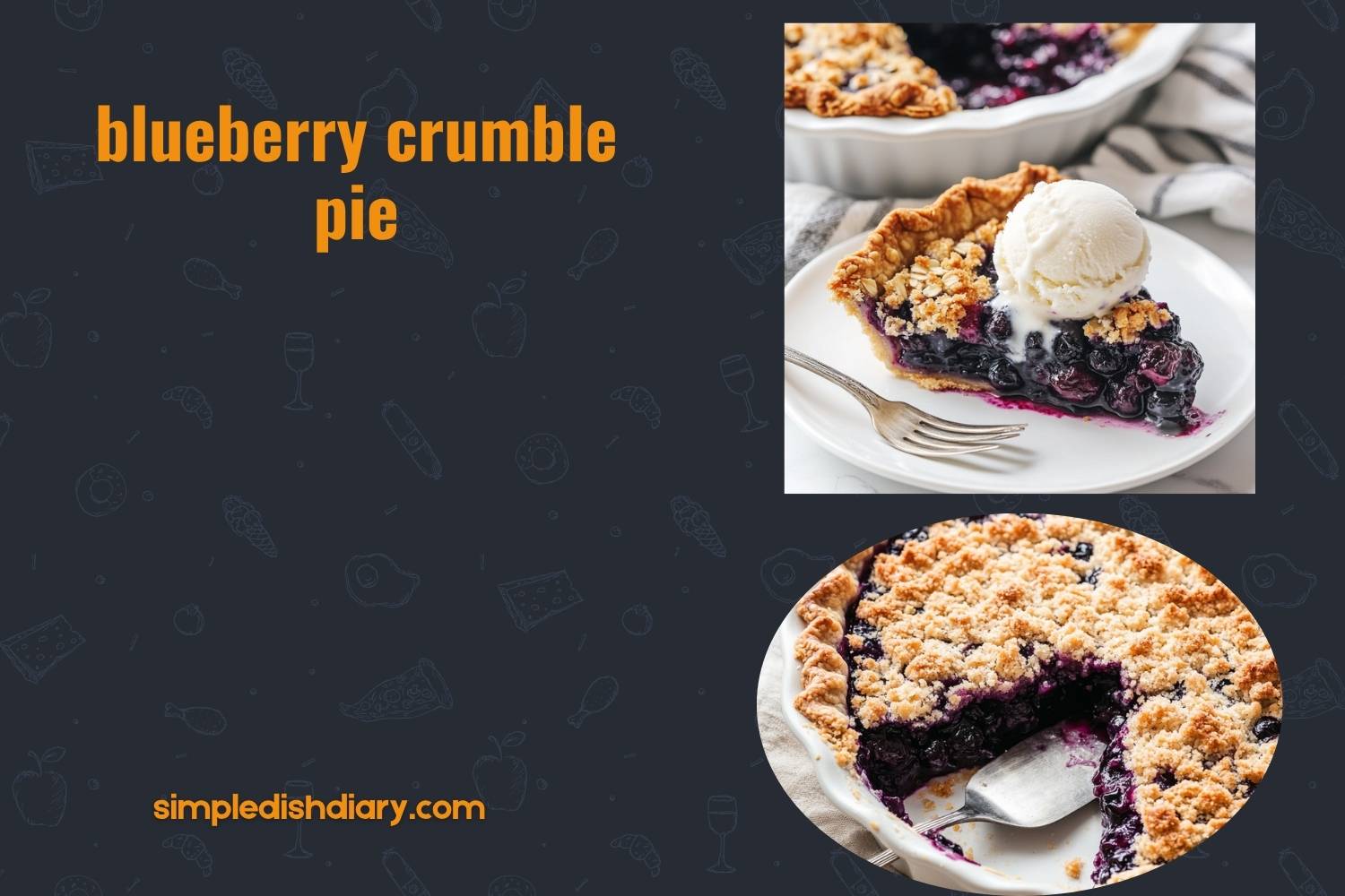 blueberry crumble pie