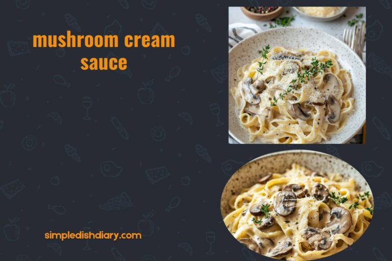mushroom cream sauce