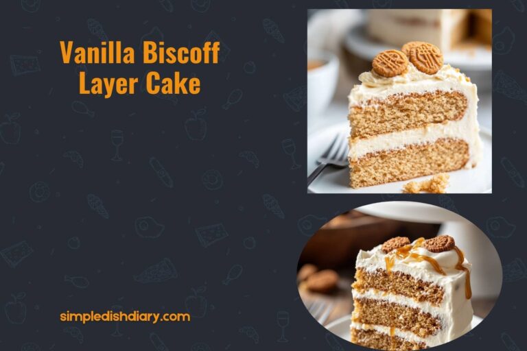 Vanilla Biscoff Layer Cake