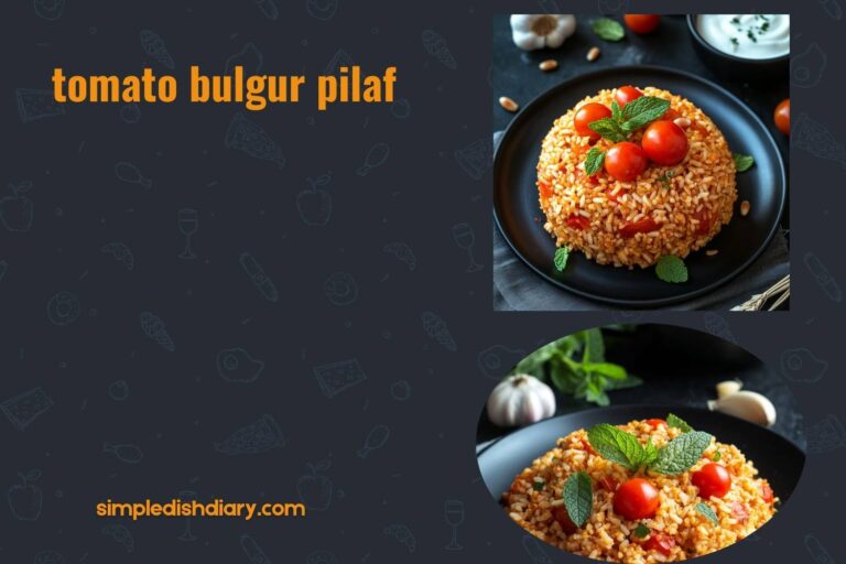 tomato bulgur pilaf