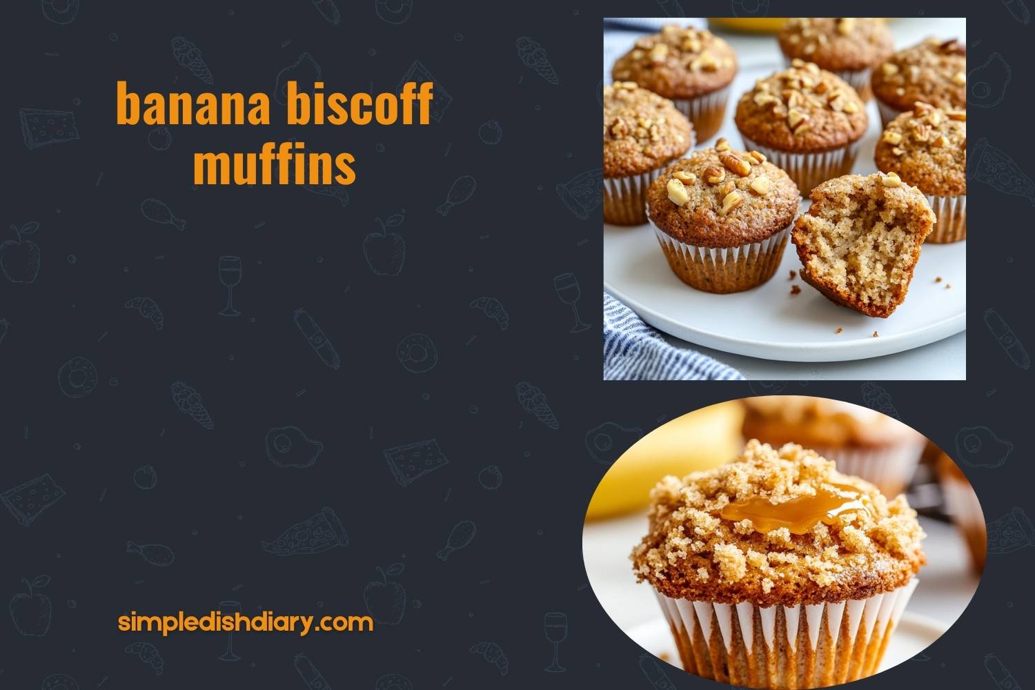 banana biscoff muffins