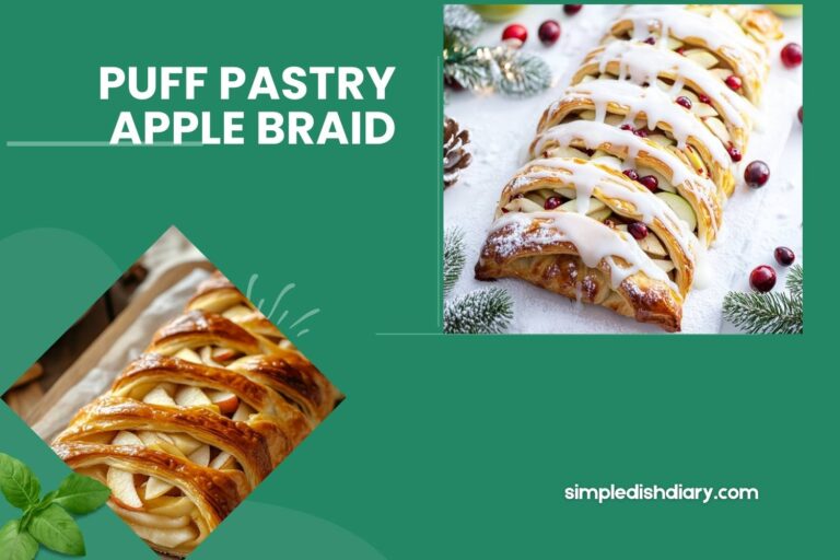 puff pastry apple braid