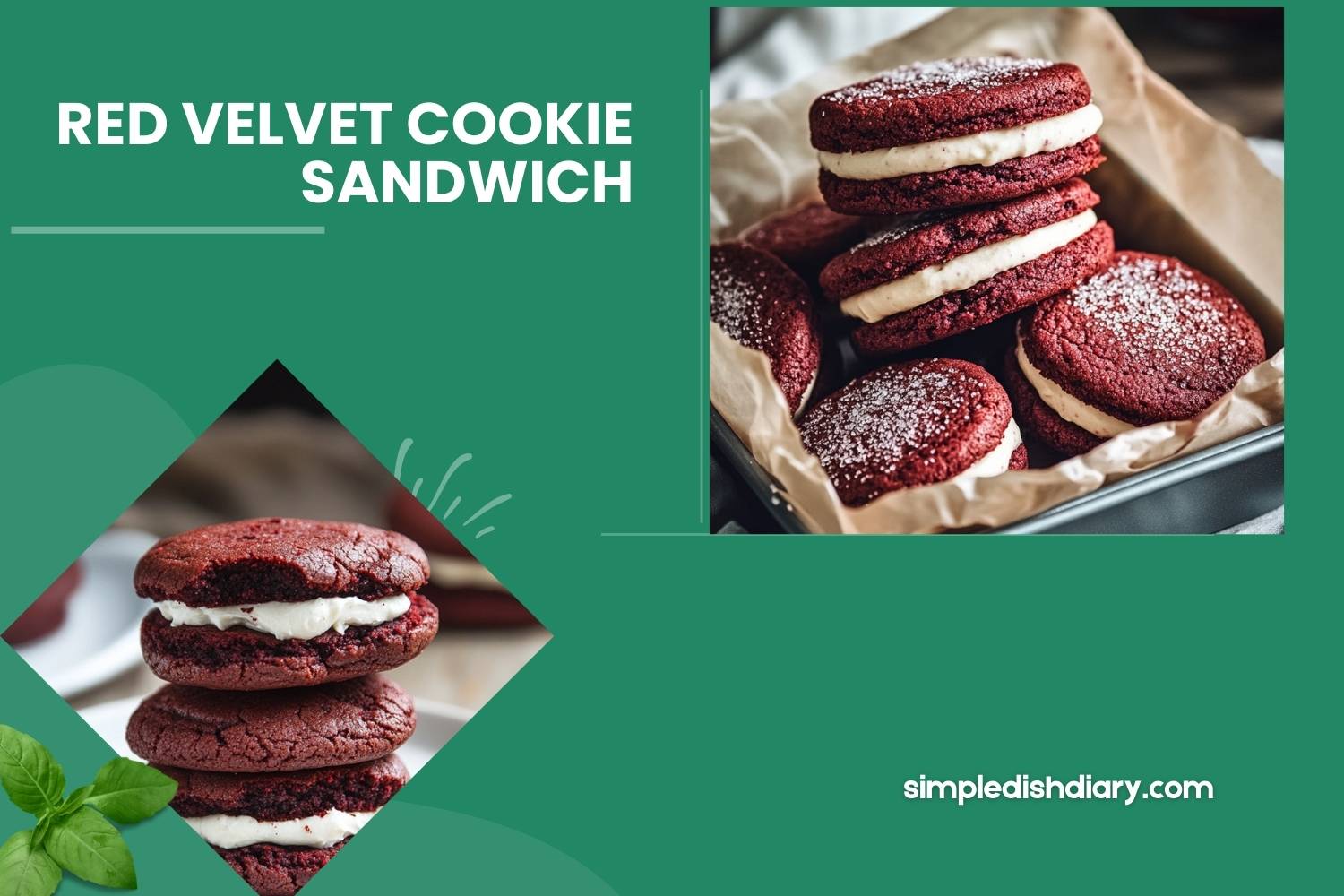 red velvet cookie sandwich