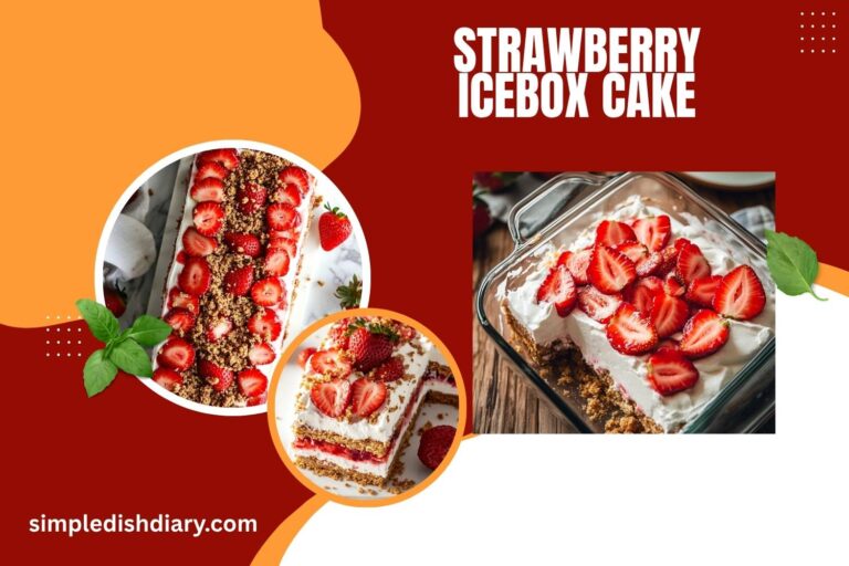 strawberry icebox cake