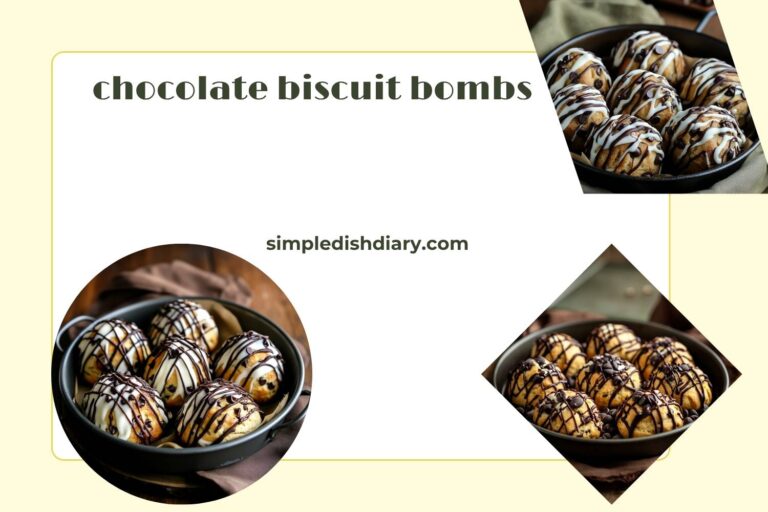 chocolate biscuit bombs