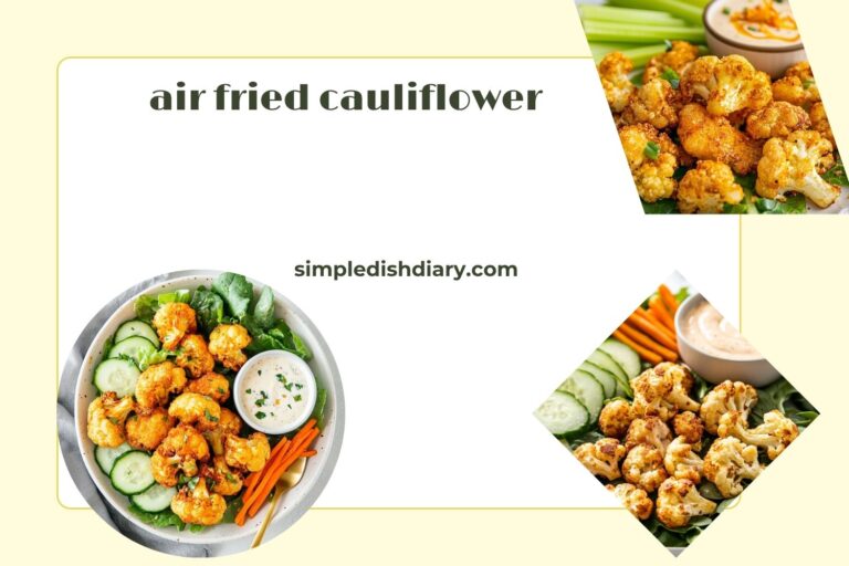 air fried cauliflower