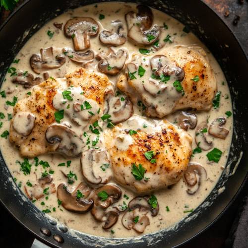 Creamy Mushroom Chicken – Easy, Fast & So Tasty!