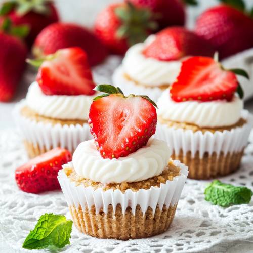 No Bake Strawberry Cheesecake Bites