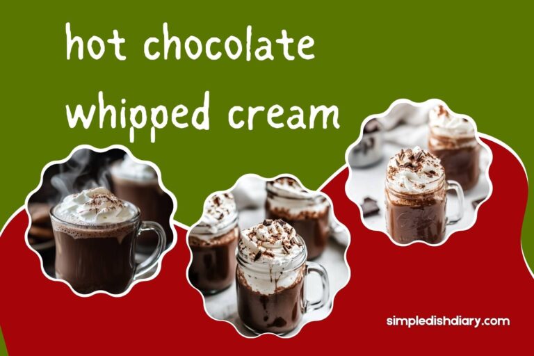 hot chocolate whipped cream