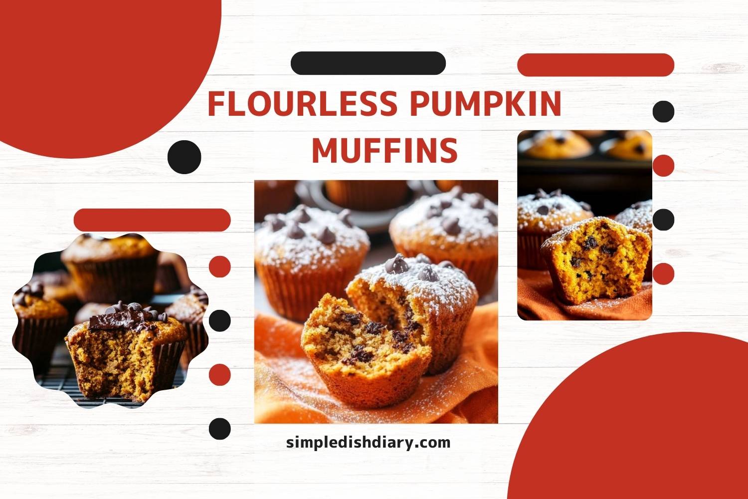 flourless pumpkin muffins