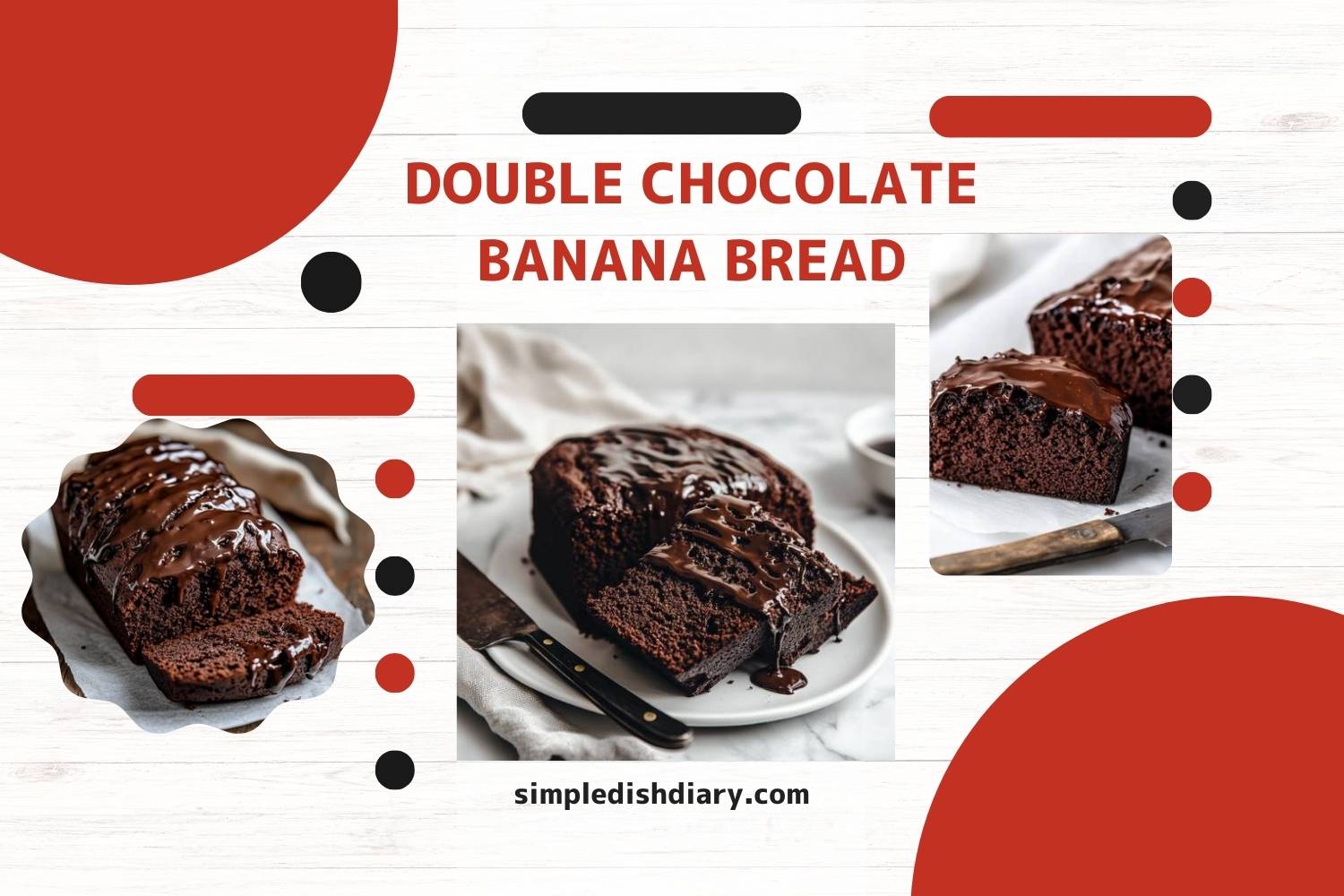 double chocolate banana breads