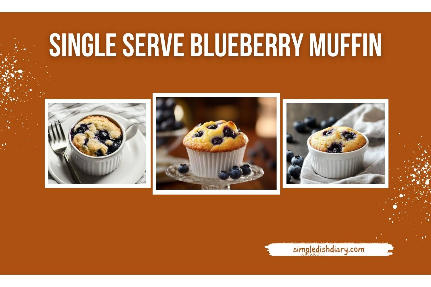 single serve blueberry muffin