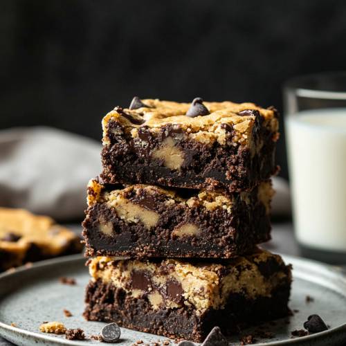 COOKIE DOUGH BROWNIES: A Dreamy, Gooey Delight!