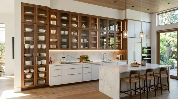 How to Decorate Glass Kitchen Cabinets for a Beautiful Look
